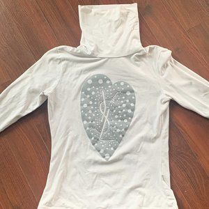 YSL Off White Turtleneck Sweater